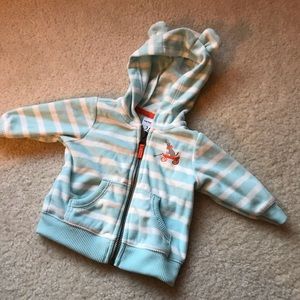 Carters boys eared warm hoodie microfleece